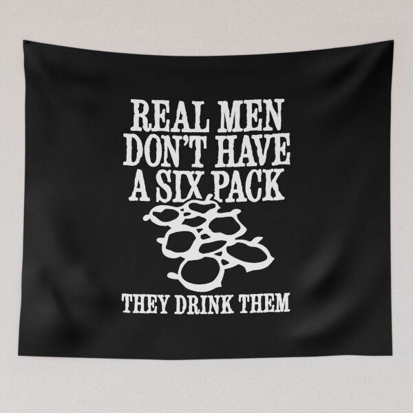 Item preview, Real men don't have a six pack they drink them designed and sold by LaundryFactory.