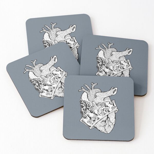 Item preview, Royal Heart B & W Black Trace designed and sold by Nealoc.