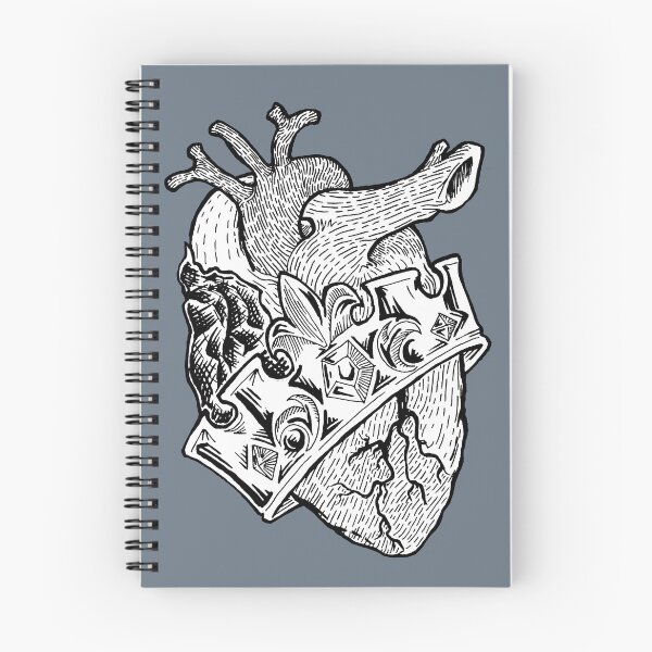 Item preview, Royal Heart B & W Black Trace designed and sold by Nealoc.