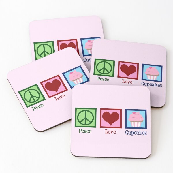 Item preview, Peace Love Cupcakes designed and sold by Epic Love Designs.