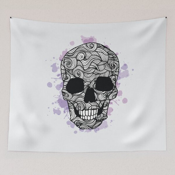 Item preview, Watercolor skull designed and sold by DerSenat.