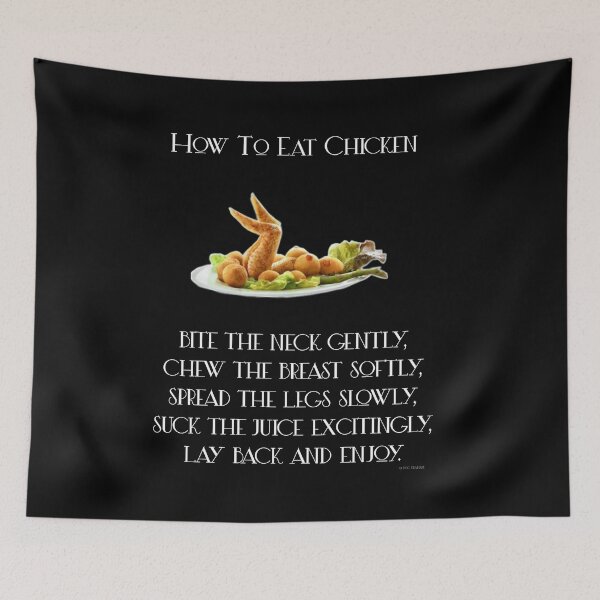 Item preview, How to Eat Chicken designed and sold by BritishYank.