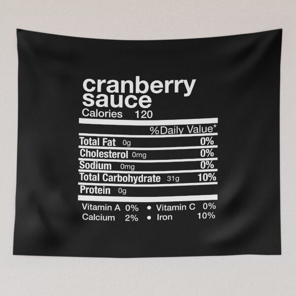 Item preview, Cranberry Sauce Nutrition Facts Matching Family Thanksgiving designed and sold by Leslie Smith.