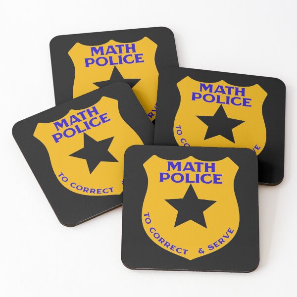 Item preview, Math Police To Correct And Serve Math Teacher Gift School Professor designed and sold by Leslie Smith.