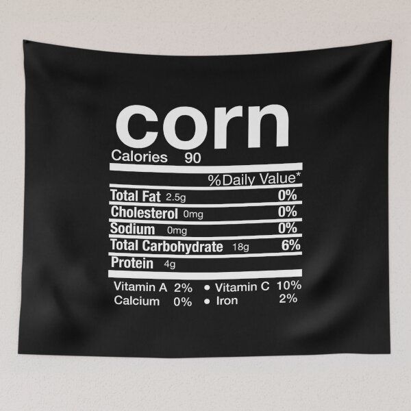 Item preview, Corn Nutrition Facts Label Matching Family Thanksgiving Christmas Holiday designed and sold by Leslie Smith.