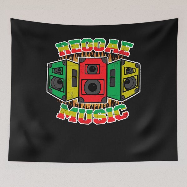 Aperçu de l'œuvre Reggae Music Sound System Culture Jamaïcaine créée et vendue par Músico Ilustre.