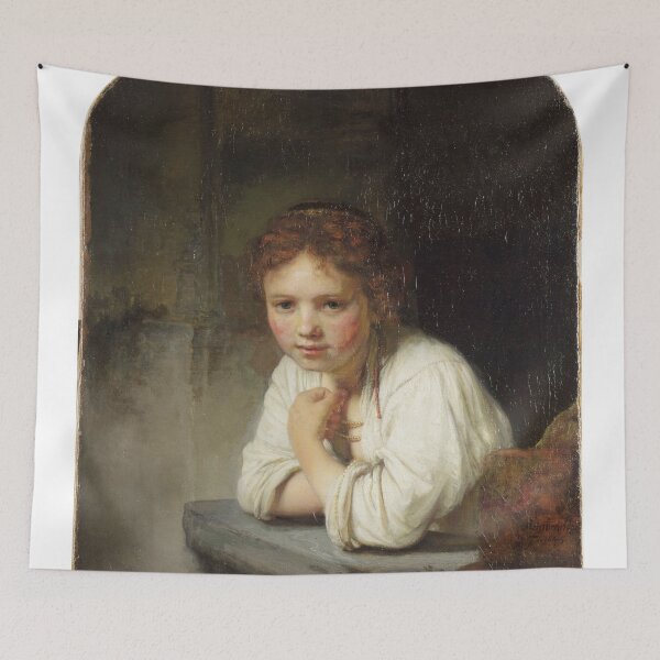 Item preview, Girl at a Window - Rembrandt - c1645 designed and sold by CrankyOldDude.