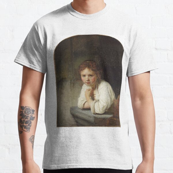Girl at a Window - Rembrandt - c1645 Classic T-Shirt