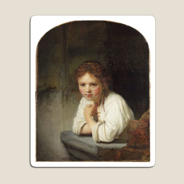 Item preview, Girl at a Window - Rembrandt - c1645 designed and sold by CrankyOldDude.