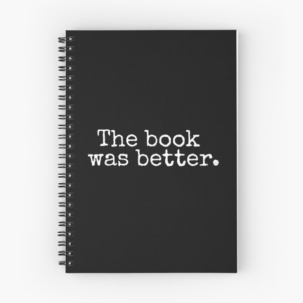 Item preview, The Book Was Better Old Retro Style Typography Funny Bookworm Birthday gift designed and sold by alenaz.