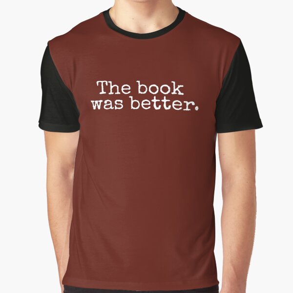 Item preview, The Book Was Better Old Retro Style Typography Funny Bookworm Birthday gift designed and sold by alenaz.