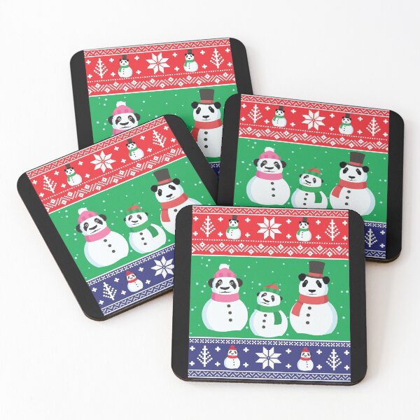 Item preview, Cute Panda Snowman Ugly Christmas Xmas Sweater designed and sold by mrsmitful.