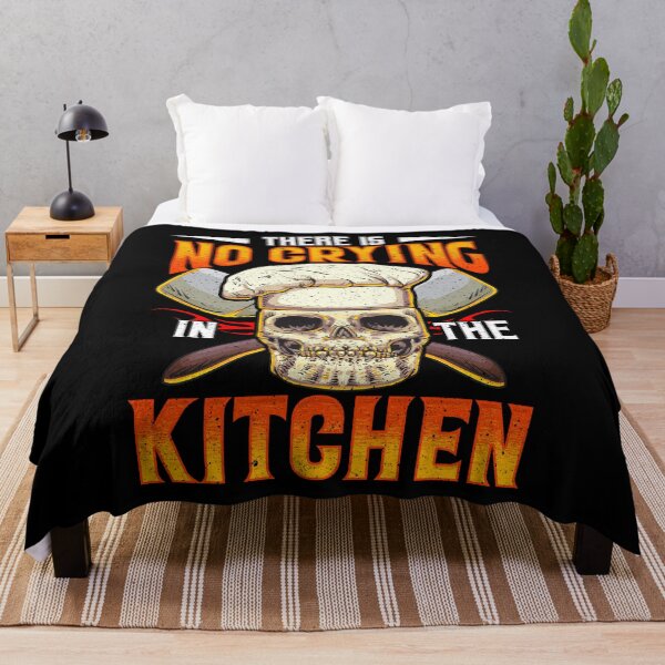 Item preview, Funny Skull Kitchen Culinary Cook There Is No Crying In The Kitchen designed and sold by UniQueensShop.