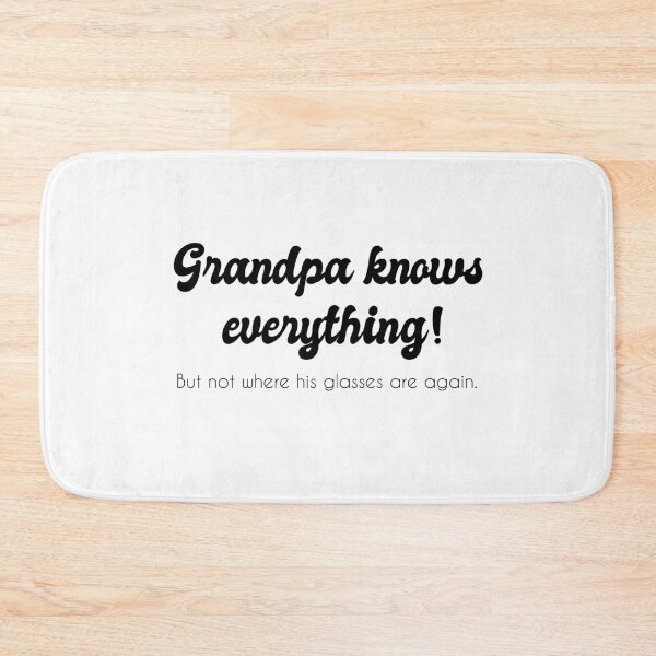 Item preview, Grandpa knows everything! Not only where his glasses are again. designed and sold by Victorias-Art.