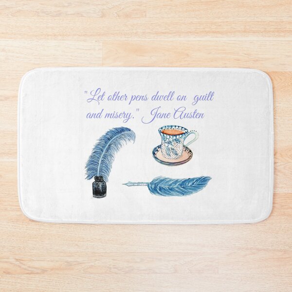 Item preview, Jane Austen Quote "Let other pens dwell on misery & guilt" designed and sold by MagentaRose.