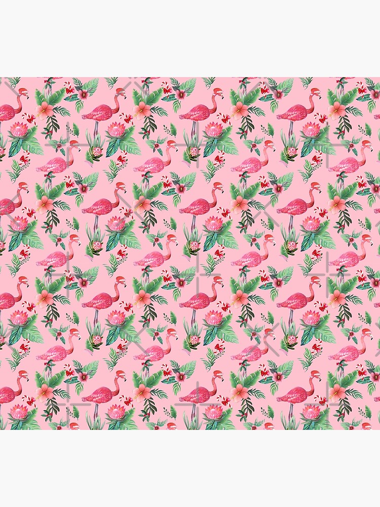 Discover Christmas Flamingo Santa on Pink with candy canes / Tropical Christmas Socks