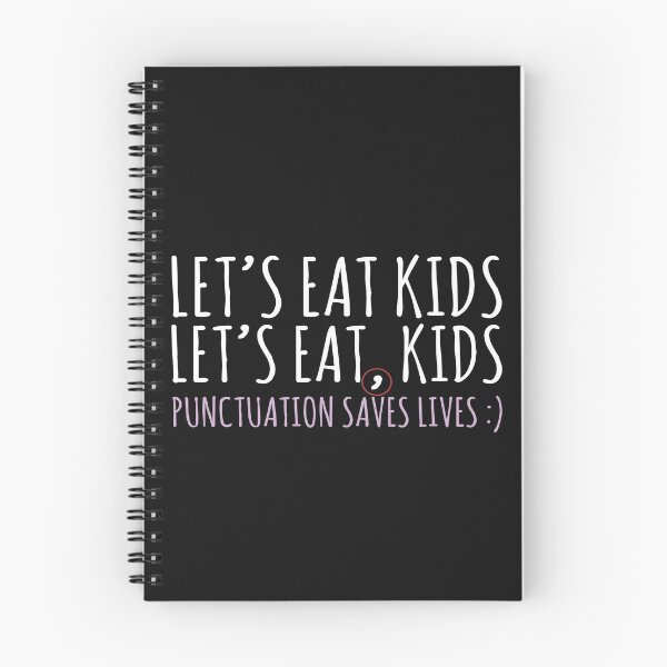 Item preview, Punctuation saves lives Lets eat kids Funny English grammar about commas  designed and sold by alenaz.
