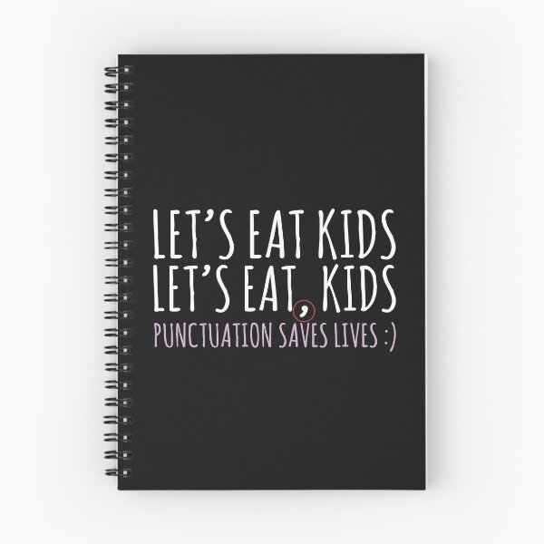 Item preview, Punctuation saves lives Lets eat kids Funny English grammar about commas  designed and sold by alenaz.