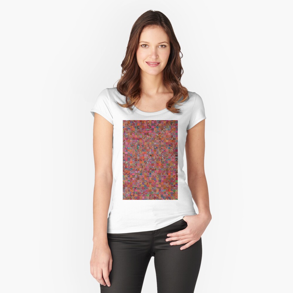 Item preview, Fitted Scoop T-Shirt designed and sold by Montage-Madness.