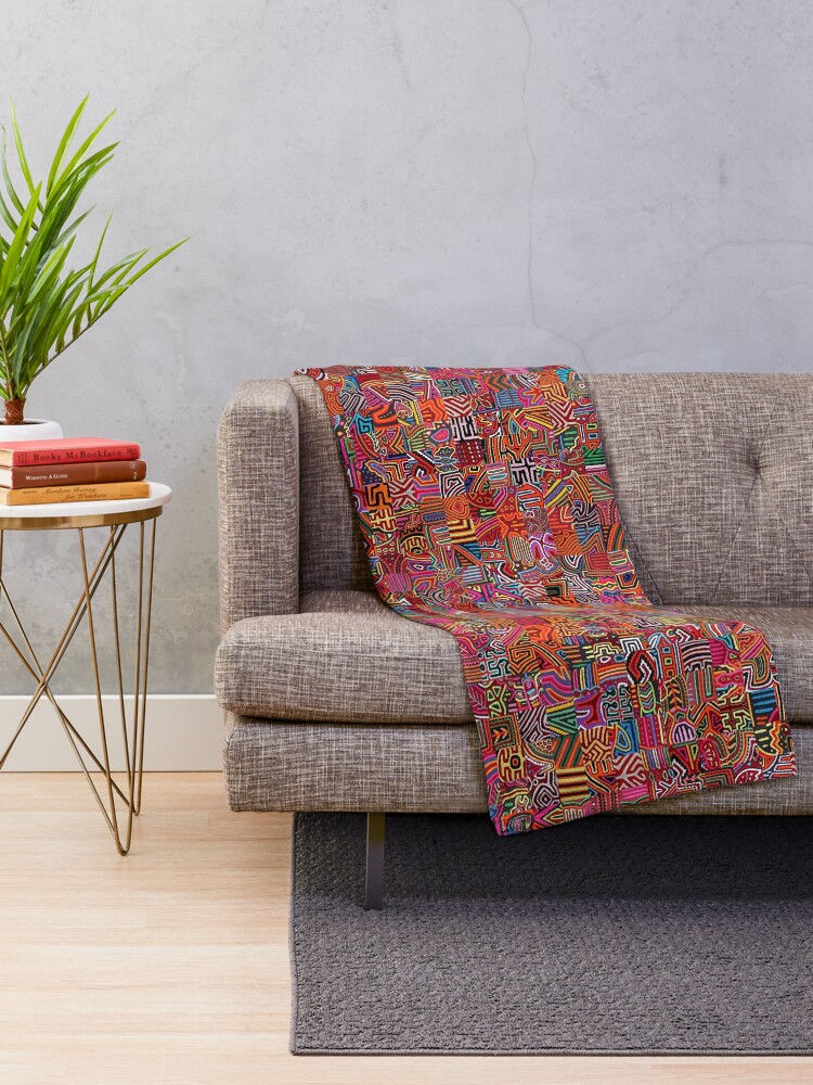 Alternate view of Molas Throw Blanket