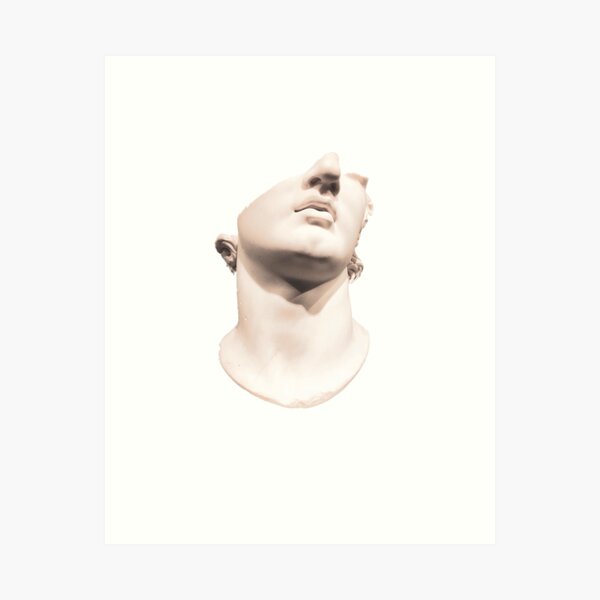 Greek head Art Print