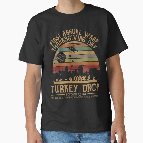 Item preview, First annual WKRP Thanksgiving Day Turkey Drop with Les-Nessman designed and sold by CharlieLindgren.