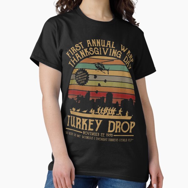 Item preview, First annual WKRP Thanksgiving Day Turkey Drop with Les-Nessman designed and sold by CharlieLindgren.