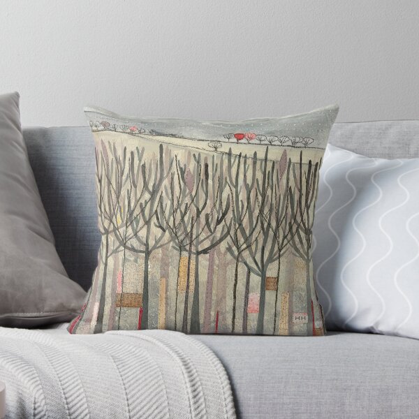 Winter Trees Throw Pillow