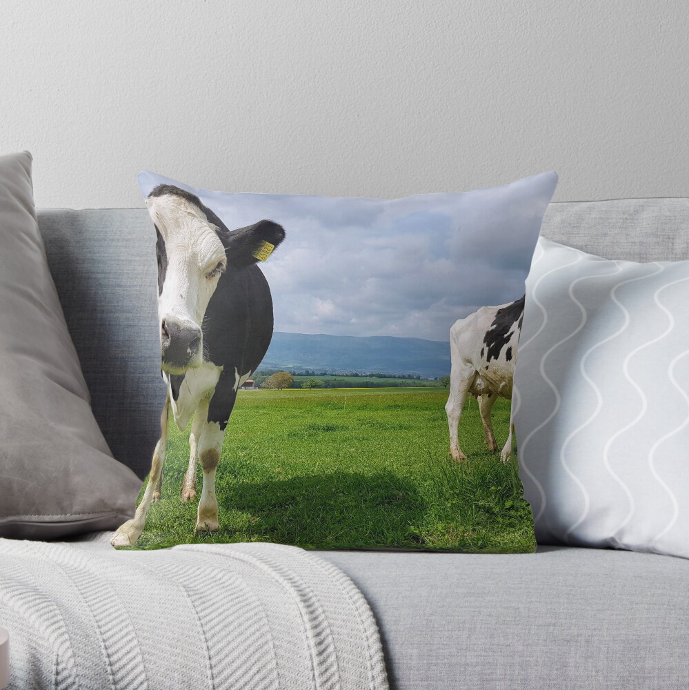 Cows Throw Pillow