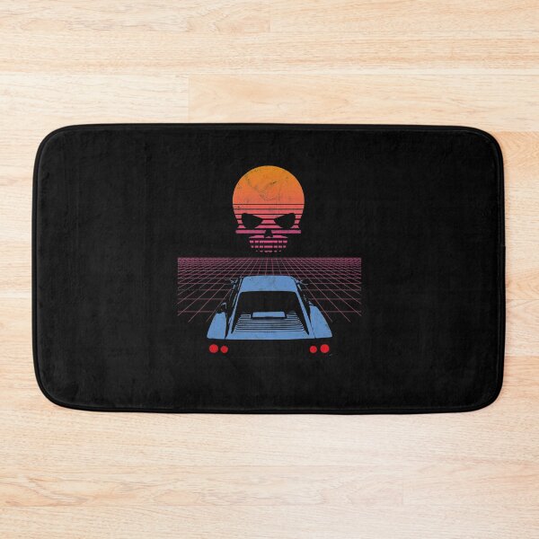 Item preview, Synthwave Retrowave Aesthetic Vintage Drive Sunset Skull 80s design designed and sold by A-Fashion.