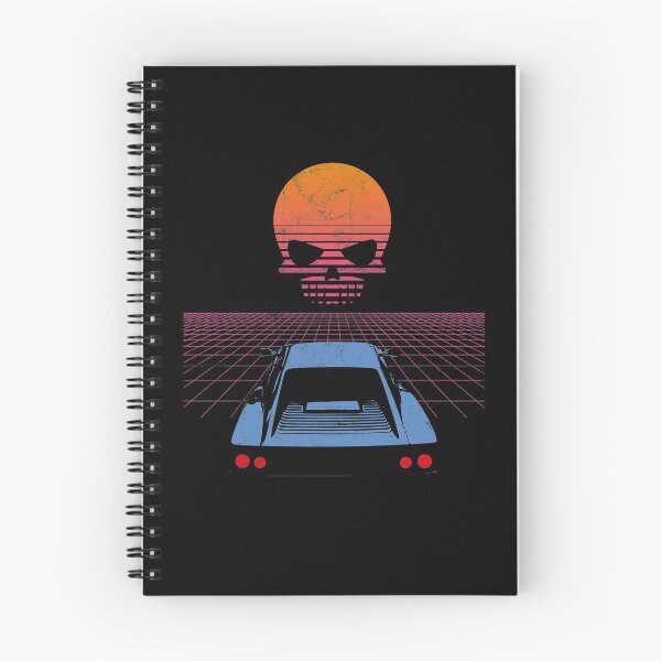 Item preview, Synthwave Retrowave Aesthetic Vintage Drive Sunset Skull 80s design designed and sold by A-Fashion.