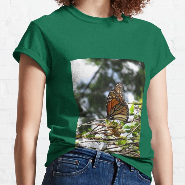 Monarch butterfly before flying in search of sun By Yannis Lobaina Classic T-Shirt