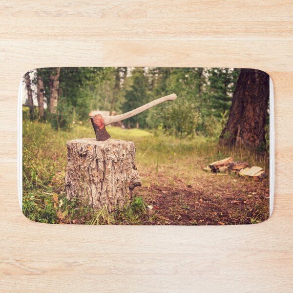 Item preview, Chopping firewood before winter designed and sold by Delphimages Art.