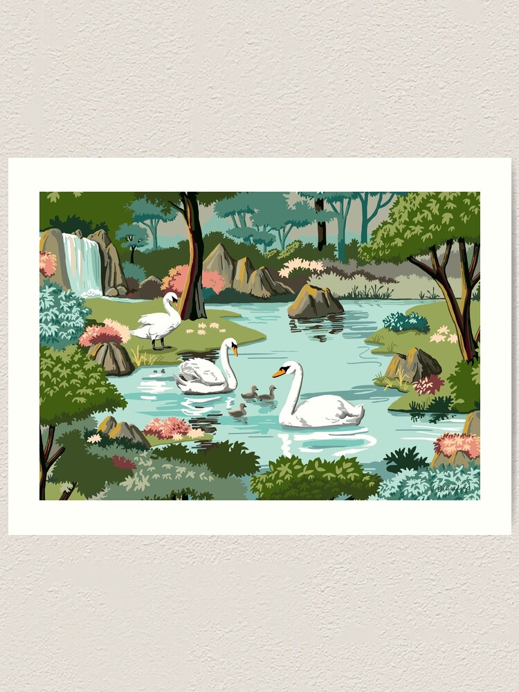 Swans in the Lake - Paint by Numbers Kit