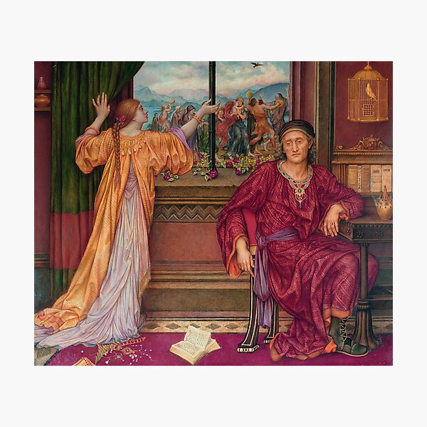 The Gilded Cage, by Evelyn De Morgan Photographic Print