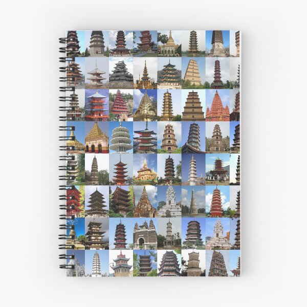 Item preview, Pagodas designed and sold by Montage-Madness.