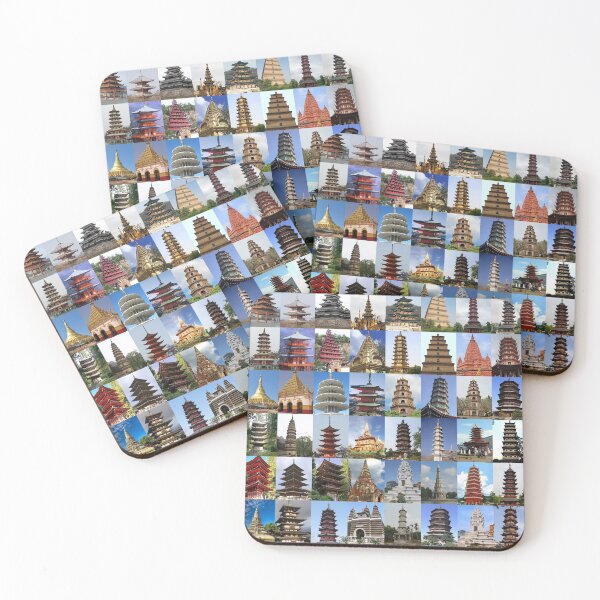 Item preview, Pagodas designed and sold by Montage-Madness.