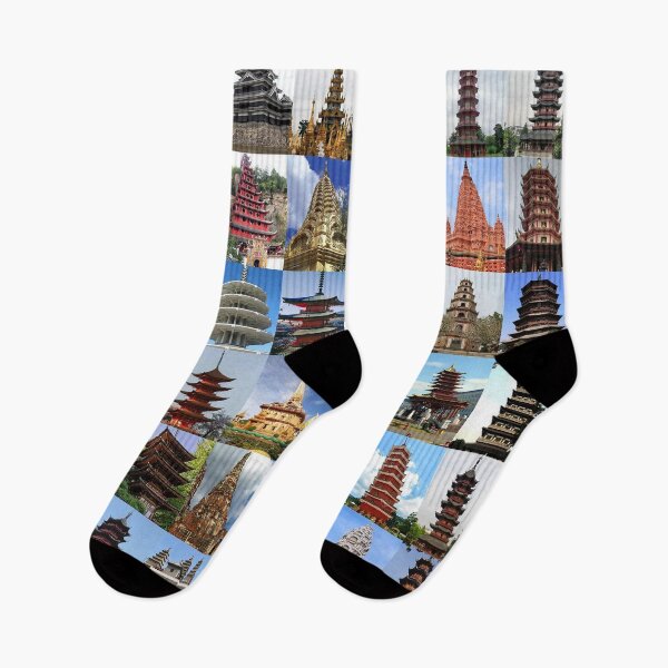 Item preview, Pagodas designed and sold by Montage-Madness.