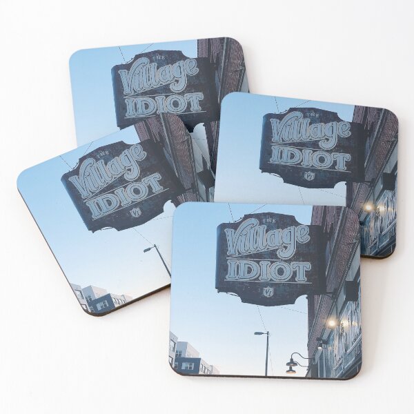 Item preview, The Village Idiot bar sign designed and sold by offdutyplaces.