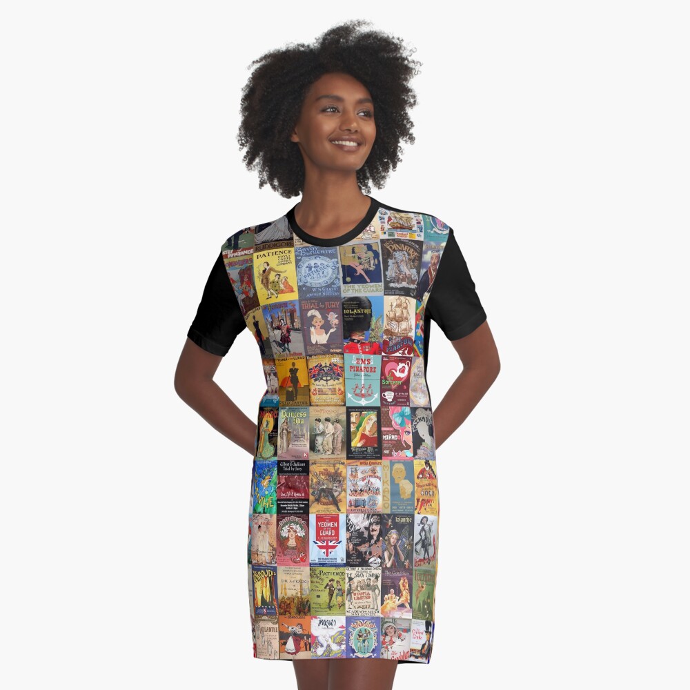 Item preview, Graphic T-Shirt Dress designed and sold by Montage-Madness.