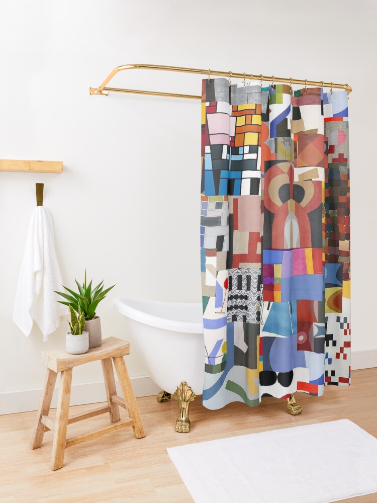 Alternate view of Sophie Taeuber-Arp Shower Curtain