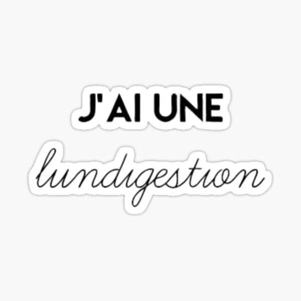 I have lundigestion Sticker