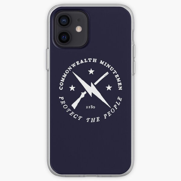 Commonwealth Minutemen | Fallout 4 Faction Logo | White Emblem iPhone Soft Case