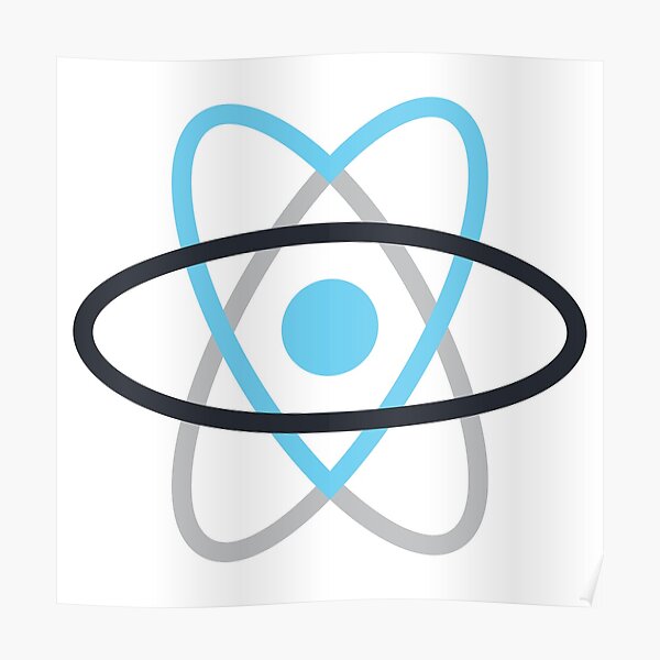 "React.js Logo" Poster for Sale by hipstuff | Redbubble