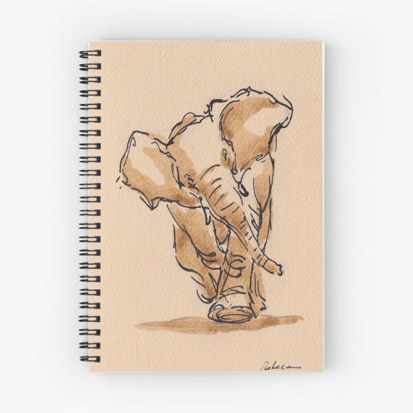 Aperçu de l'œuvre Majestueux: aquarelle d'éléphant # 19 créée et vendue par Rebecca Rees.