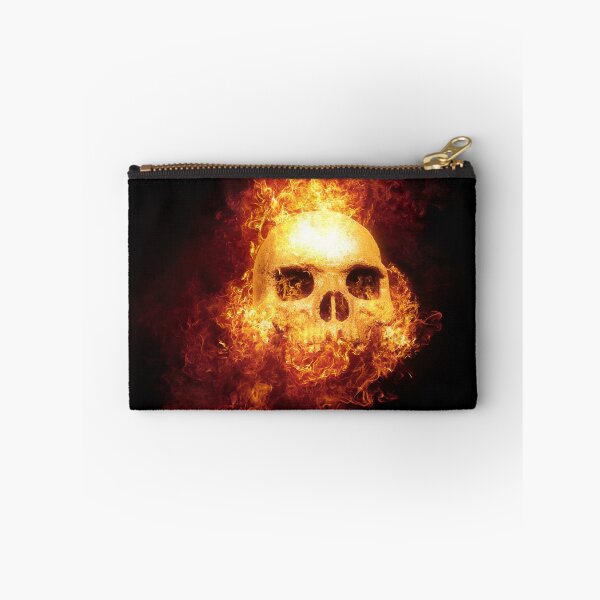 Item preview, Burning skull on hellfire shirt designed and sold by francodelgrando.