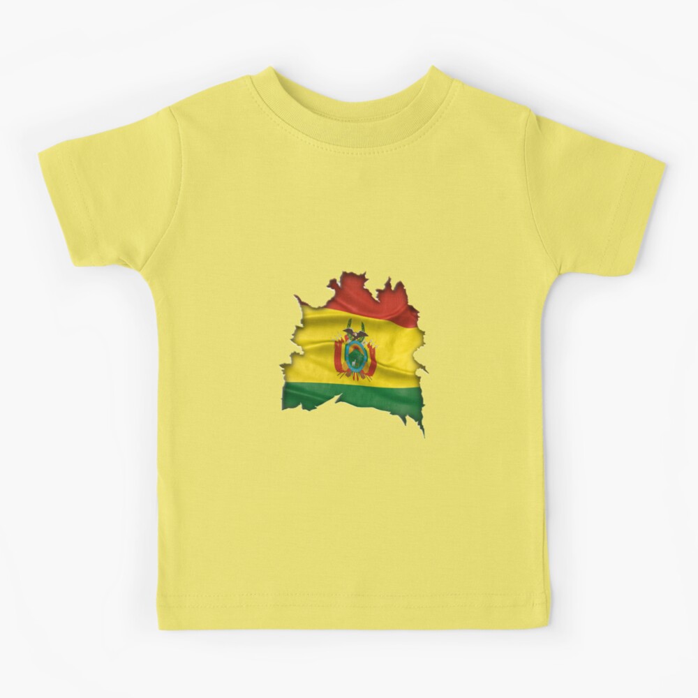 Bolivian Flag Underneath - Bandera de Bolivia Kids T-Shirt for Sale by  BigAl3D