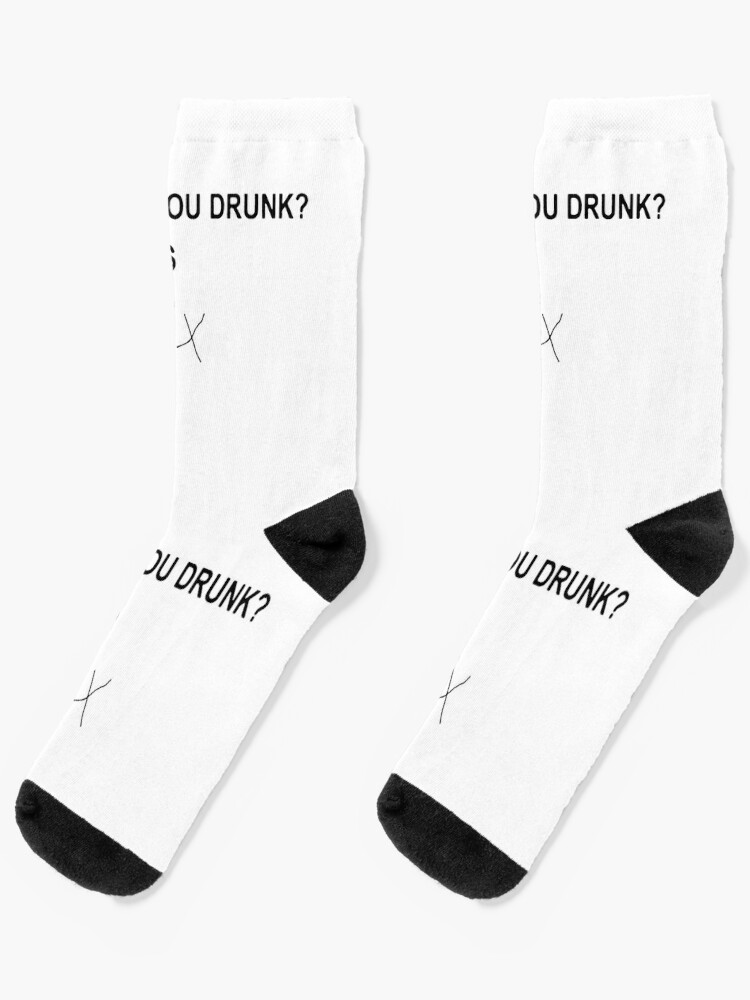 Are You Drunk Yes No Checkbox Party Fun | Socks