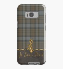 TARTAN LEATHER JE SUIS PREST Case/Skin for Samsung Galaxy