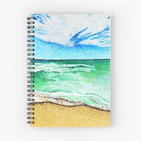 Item preview, Pointillist Beach Scene  designed and sold by teressajackson.